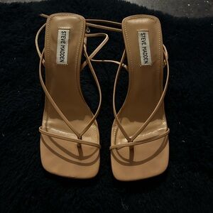 Elegant Nude Strappy Heels